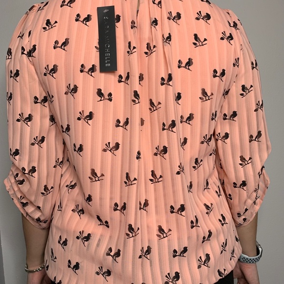 Sara Michelle Blouse in Blush - New with Tag - Size Small - Picture 4 of 9